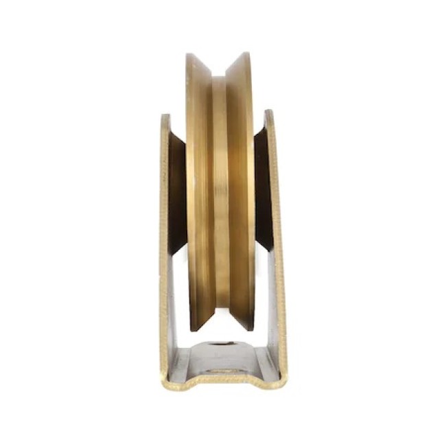 Rola Poarta Aplicata Profil tip V cu Suport si Rulment pentru Porti Culisante, Diametru 80mm