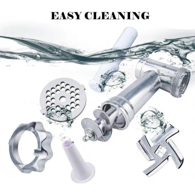 Masina de tocat carne, MGU-120, 4000 W, Accesorii rosii, carnati, chiftele, 3 site, functia revers, motor cupru