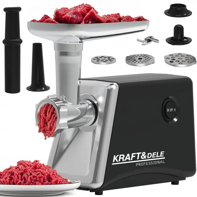 Masina de tocat carne, Kraft&Dele KD4143, 2000 W, 3 site Masina de tocat carne, Kraft&Dele KD4143, 2000 W, 3 site