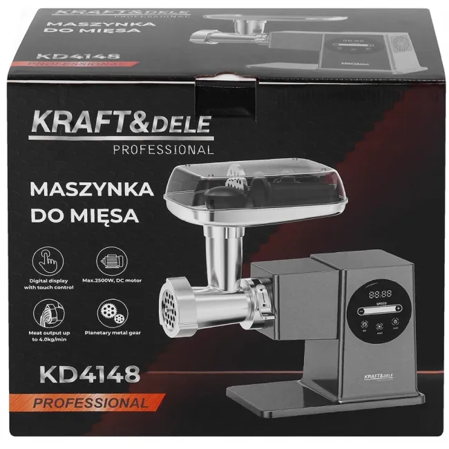 Masina de tocat carne, Kraft&Dele KD4148, 2500 W, 4 kg / min