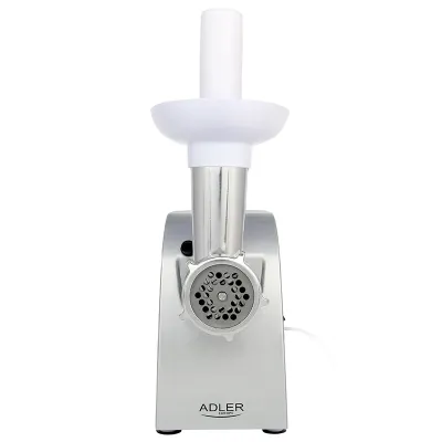 Masina de tocat carne Adler AD4808, 1500 W, functie reverse, accesorii, alb-argintiu Masina de tocat carne Adler AD4808, 1500 W, functie reverse, accesorii, alb-argintiu