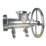 Masina tocat carne manuala nr.32 din aluminiu, Profi, cu rulment si fulie mare