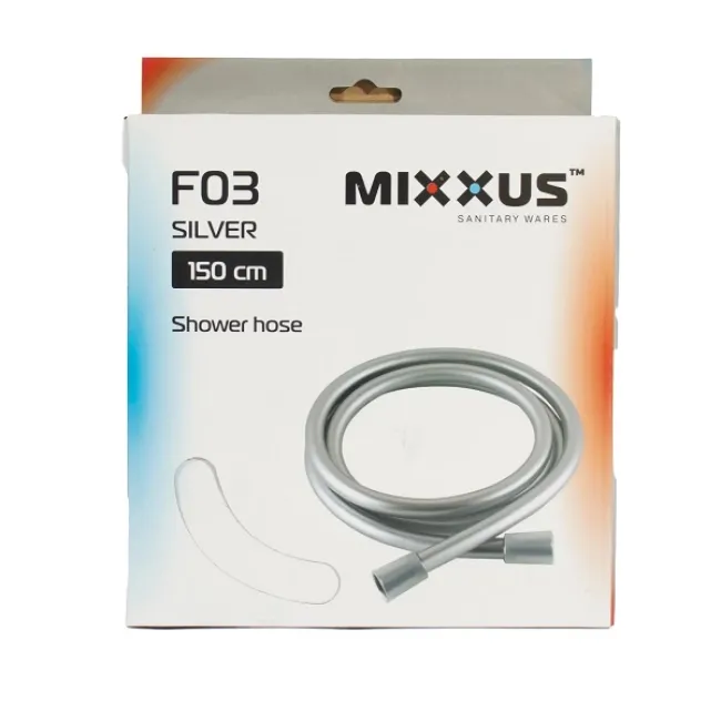 Furtun de dus flexibil Mixxus Hose Chr.F03, inox, lungime 150cm