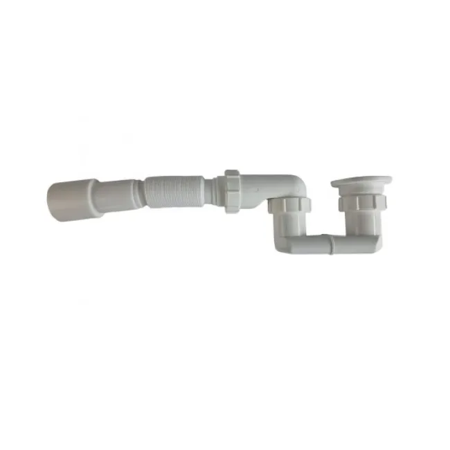 Sistem de scurgere pentru cadita de dus si sifon ELEFANT G22, dimensiuni 1-1/2 inch, surub 6x40, grila otel inoxidabil, plastic, alb