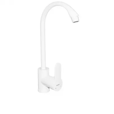 Baterie bucatarie Mario- 011 White PLAMIX, termoplastic, monocomanda, alb Baterie bucatarie Mario- 011 White PLAMIX, termoplastic, monocomanda, alb
