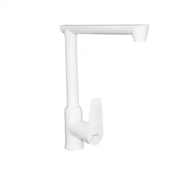 Baterie bucatarie Mario- 017 White PLAMIX, termoplastic, monocomanda, alb Baterie bucatarie Mario- 017 White PLAMIX, termoplastic, monocomanda, alb
