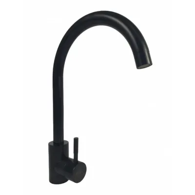 Baterie bucatarie, MIXXUS SUS-011 BLACK, monocomanda, otel inoxidabil, racorduri incluse Baterie bucatarie, MIXXUS SUS-011 BLACK, monocomanda, otel inoxidabil, racorduri incluse
