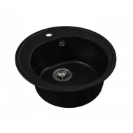 Chiuveta din compozit de granit pentru bucatarie negru metalic ELEFANT PREMIUM 510 LUNA