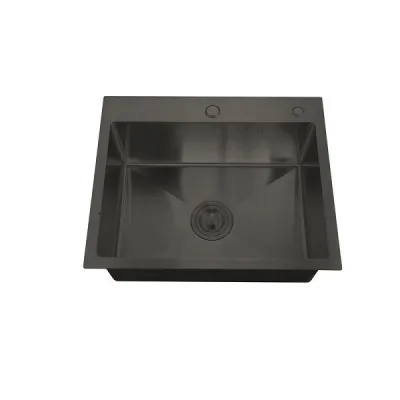 Chiuveta pentru bucatarie Mixxus Hm5050-215 Nano-Black, Inox, 50x50cm Chiuveta pentru bucatarie Mixxus Hm5050-215 Nano-Black, Inox, 50x50cm