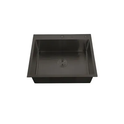 Chiuveta pentru bucatarie Mixxus Hm5843-215 Nano-Black, Inox, 58x43cm Chiuveta pentru bucatarie Mixxus Hm5843-215 Nano-Black, Inox, 58x43cm