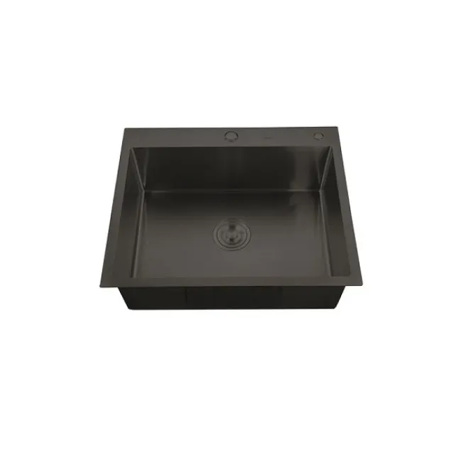 Chiuveta pentru bucatarie Mixxus Hm5843-215 Nano-Black, Inox, 58x43cm