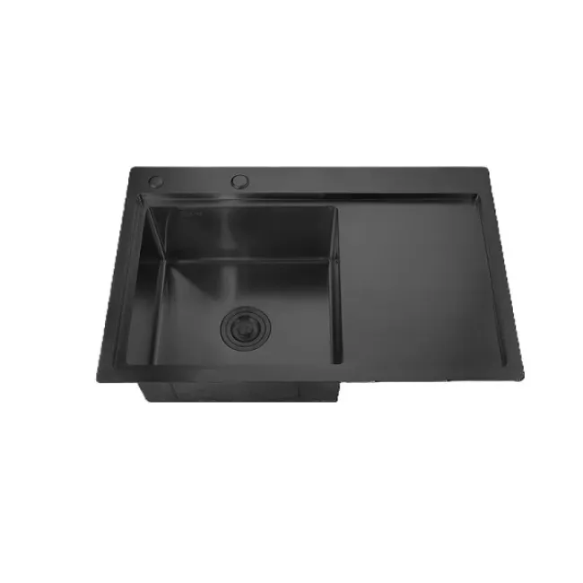 Chiuveta pentru bucatarie Mixxus Hm7849L-215 Nano-Black, Inox, 78x49cm