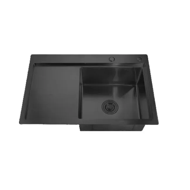 Chiuveta pentru bucatarie Mixxus Hm7849R-215, Nano-Black, Inox, 78x49cm