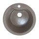 Chiuveta bucatarie Hausberg Pi SN9032BJ, granit-compozit, Bej, 1 cuva rotunda, 49 cm