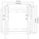 Suport TV LCD/LED, pentru diagonala 13-42 Inch, cu inclinare, negru