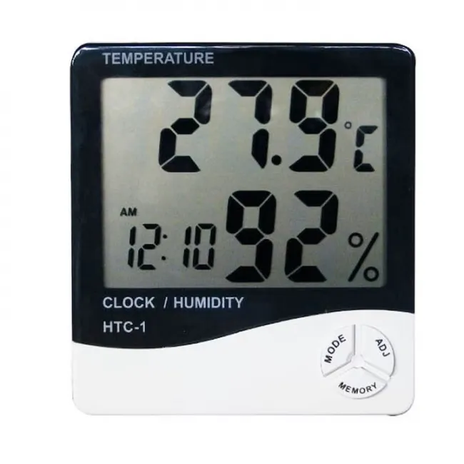 Termometru cu afisarea temperaturii si a umiditatii HTC-1, functie alarma