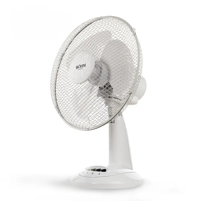 Ventilator de birou 12", 3 trepte de viteza, 40w, reglabil manual, BÖHM BLTF-1203 Ventilator de birou 12", 3 trepte de viteza, 40w, reglabil manual, BÖHM BLTF-1203