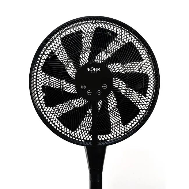 Ventilator de podea 16", 8 trepte de viteza, 25w, inaltime reglabila pana la 129 cm, afisaj led, panou digital, BÖHM BY2316