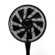 Ventilator de podea 16", 8 trepte de viteza, 25w, inaltime reglabila pana la 129 cm, afisaj led, panou digital, BÖHM BY2316