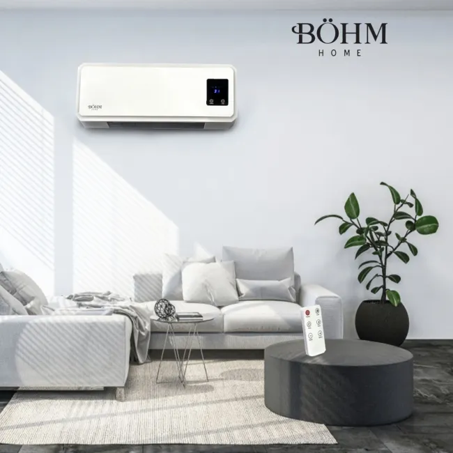 Aeroterma de perete BH2000 BÖHM, 1000/2000W, Timer 1-12 H, suprafata de incalzire 20-25 m²