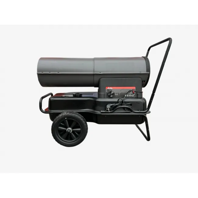 Tun de caldura pe motorina (Diesel) DRK 50 Kw cu rezervor de 40 Litri,suprafata de incalzire 240m2, consum maxim 5l/h