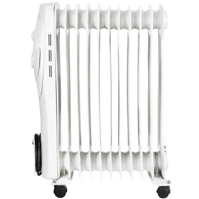 Calorifer Electric Hausberg HB8920AB, 2500 W, 11 Elementi, 3 Nivele de Putere, Termostat Reglabil, Alb Calorifer Electric Hausberg HB8920AB, 2500 W, 11 Elementi, 3 Nivele de Putere, Termostat Reglabil, Alb