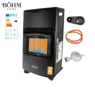 Soba pe gaz GPL BÖHM BF-003B , 4,20 kW , Pliabila, 3 trepte de putere , 20-80 m² , Regulator GPL + Furtun GPL 1,5 m