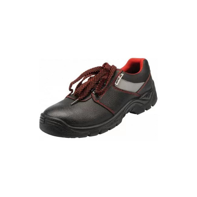 Pantofi de Lucru din Piele cu Bombeu Metalic Yato YT-80552, PIURA S3, Marimea 39