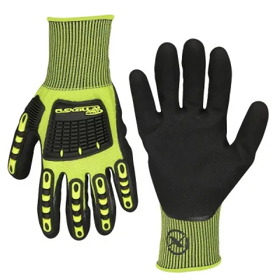 Manusi cauciucate de protectie, impotriva impactului minor, fibre textile, nitril si TPR, manson elastic Manusi cauciucate de protectie, impotriva impactului minor, fibre textile, nitril si TPR, manson elastic