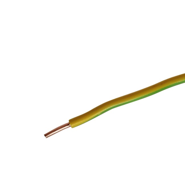 Cablu electric FY, H07V-U, 1.5 mm², 100 m, galben/verde, cupru
