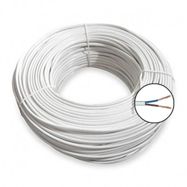 Cablu electric flexibil plat, MYYUP (cupru litat), H03VVH2-F 2x1mm