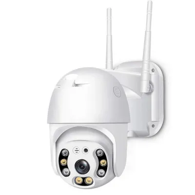 Camera de Supraveghere, Wi-Fi, 2MP, HD, WATERPROOF, Alarma, 8 LED-uri, Alb Camera de Supraveghere, Wi-Fi, 2MP, HD, WATERPROOF, Alarma, 8 LED-uri, Alb