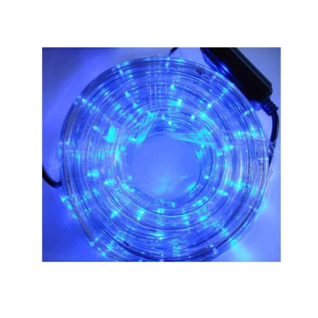 Instalatie Rola LED 10 m tip Furtun Luminos Albastru + Controller inclus