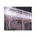 Instalatie de Craciun Perdea tip Turturi Fir Transparent 5.5 M X 1 M, 264 Leduri, Culoare Alb Rece