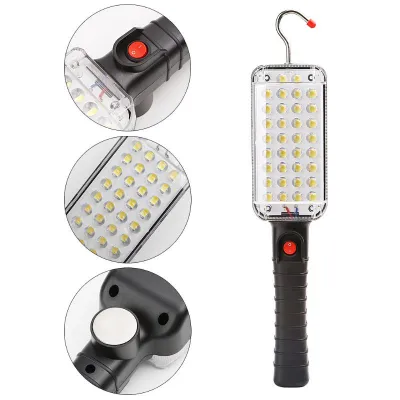 Lampa Lucru cu 34 LED-uri ZJ-859 cu Prindere Magnetica, Acumulator Integrat, Agatatoare, Negru Lampa Lucru cu 34 LED-uri ZJ-859 cu Prindere Magnetica, Acumulator Integrat, Agatatoare, Negru