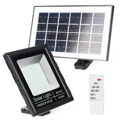 Proiector Led 40W Cu Panou Solar, Telecomanda, 3600mAh, IP65, 300lm Proiector Led 40W Cu Panou Solar, Telecomanda, 3600mAh, IP65, 300lm