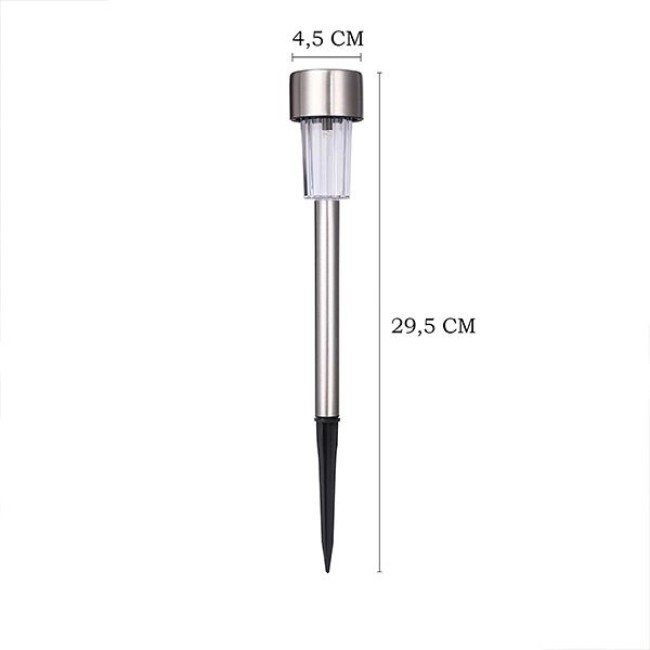 Set 10 Lampi Solare de Gradina Tobago, 0.06 W, 30 x 5 cm, LED, Plastic, Tip Tarus, Lumina Alba Set 10 Lampi Solare de Gradina Tobago, 0.06 W, 30 x 5 cm, LED, Plastic, Tip Tarus, Lumina Alba