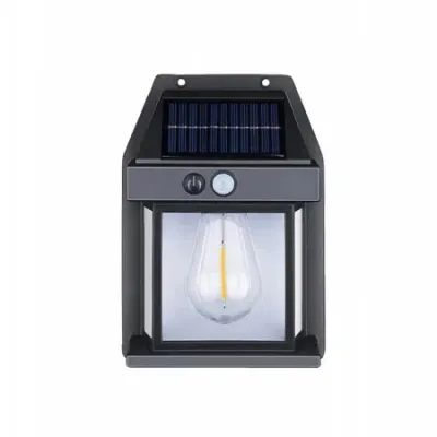 Lampa Solara De Perete Cu Senzor De Miscare, Led, IP65, 3W, Acumulator 3, 7v Lampa Solara De Perete Cu Senzor De Miscare, Led, IP65, 3W, Acumulator 3, 7v