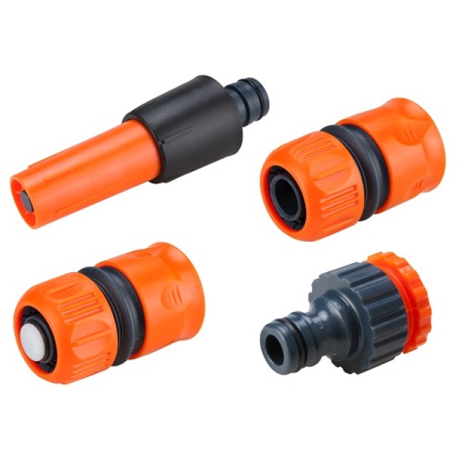 Duza de Stropit Reglabila cu Accesorii EvoTools 679423, 3/4", ABS, 2 Conectori, Adaptor Robinet 3/4" - 1" Duza de Stropit Reglabila cu Accesorii EvoTools 679423, 3/4", ABS, 2 Conectori, Adaptor Robinet 3/4" - 1"