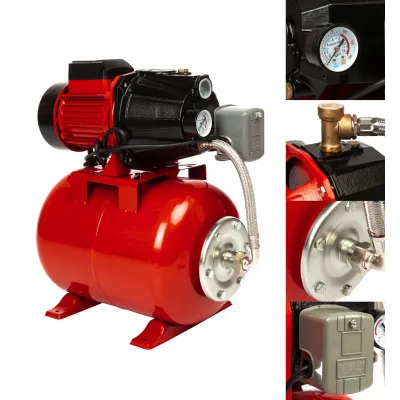 Hidrofor Swat JET125SA, 920 W, rezervor 24 litri, debit max 83 l/min, adancime max 9 m, H max 48 m, cu turbina din bronz Hidrofor Swat JET125SA, 920 W, rezervor 24 litri, debit max 83 l/min, adancime max 9 m, H max 48 m, cu turbina din bronz