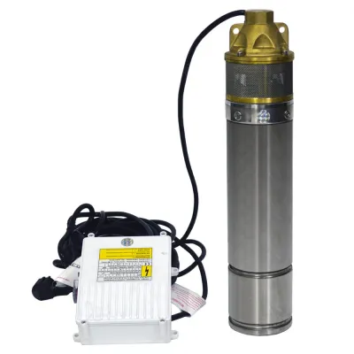 Pompa submersibila cu turbina, Evosanitary, 4SKM-150, 1100 W, refulare 100 m, 3m³/h, panou de comanda, bobinaj cupru
