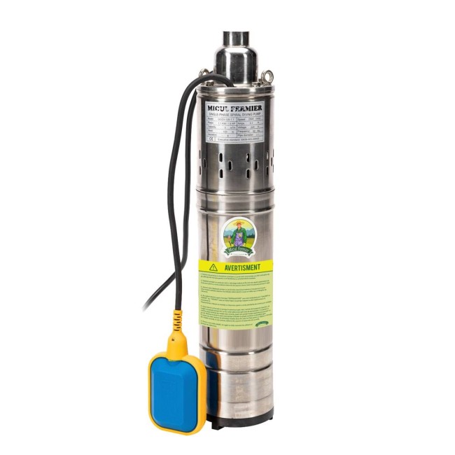 Pompa submersibila ape curate Micul Fermier GF-0706 cu flotor, 3.6 mc/h, H max. 80 m, 1100 W