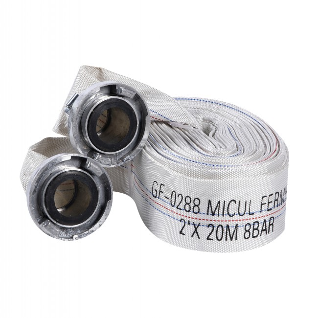 Furtun apa tip pompier Micul Fermier cu capete, 2 toli, 20M, 8Bari Furtun apa tip pompier Micul Fermier cu capete, 2 toli, 20M, 8Bari