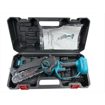 Mini drujba cu acumulator, BROMAN EF-38V, 2 baterii, valiza transport, lama 6 Inch Mini drujba cu acumulator, BROMAN EF-38V, 2 baterii, valiza transport, lama 6 Inch