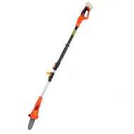 Fierastrau electric cu lant pentru taiat crengi, Evotools ONE EPTO, telescopic, lungime sina 20 cm, cu incarcator si acumulator 18 V, 2 Ah