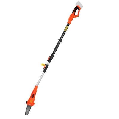Fierastrau electric cu lant pentru taiat crengi, Evotools ONE EPTO, telescopic, lungime sina 20 cm, cu incarcator si acumulator 18 V, 2 Ah