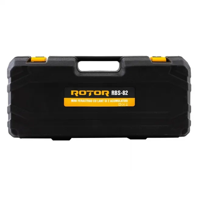 Mini drujba cu acumulator ROTOR RBS-82, 21 V 2 Ah, cu 2 acumulatori, lama 8'' , 4000 rot/min Mini drujba cu acumulator ROTOR RBS-82, 21 V 2 Ah, cu 2 acumulatori, lama 8'' , 4000 rot/min
