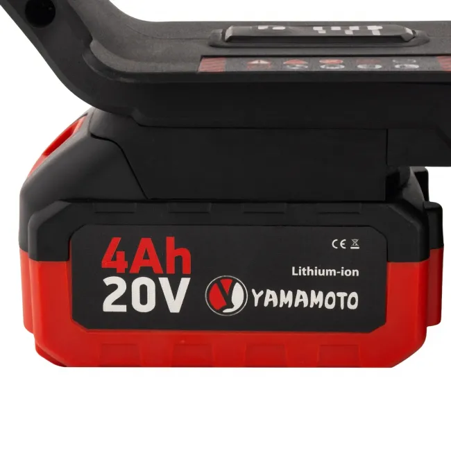 Drujba cu acumulator, Yamamoto YM.126, acumulator 20V/4.0Ah, lungime sina 14 inch, motor Brushless