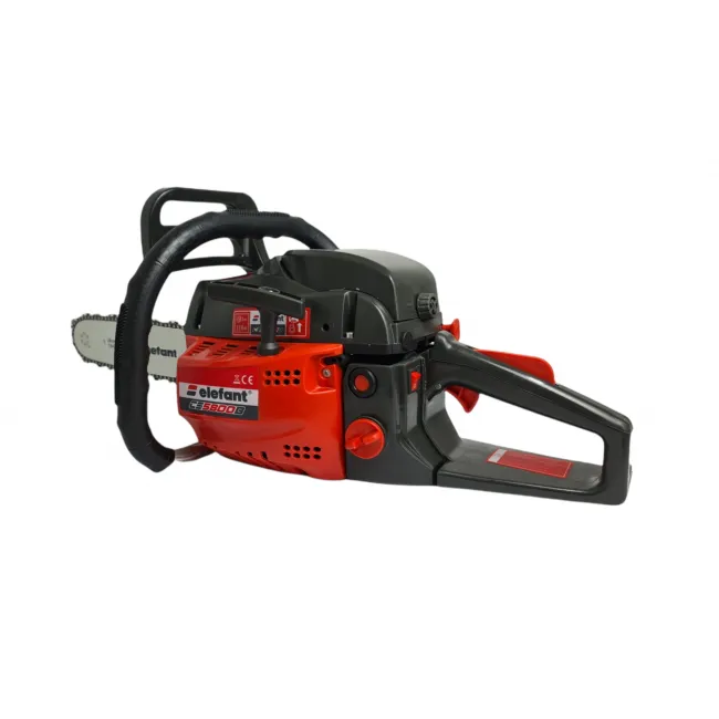 Drujba pe Benzina ELEFANT CS5800B 4 kW, 5,5 CP, 3400 RPM, 2 Lame si 2 Lanturi (40 si 45 cm)