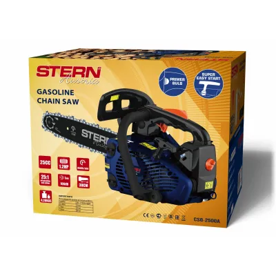 Drujba / motofierastrau pe benzina Stern CSG2500A, lungime sina 30 cm, 1.2 CP, 0.9 kW, 3.6 kg Drujba / motofierastrau pe benzina Stern CSG2500A, lungime sina 30 cm, 1.2 CP, 0.9 kW, 3.6 kg